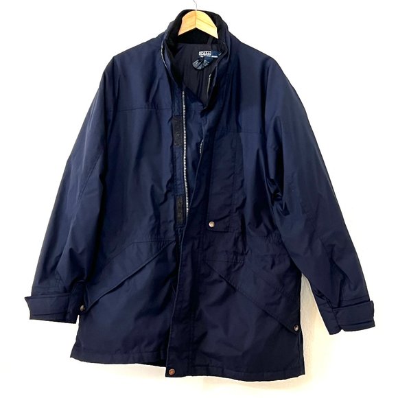 Polo Ralph Lauren Other - Polo by Ralph Lauren Men's Rain Jacket Double Puffer Navy Size L